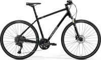 Велосипед MERIDA CROSSWAY 700 2024 glossy black (silver)