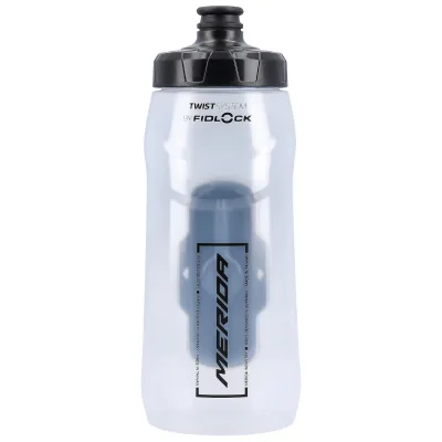 Фляга з коннектором MERIDA/FIDLOCK Transparent, Glossy Black 620 ccm Bottle with connector