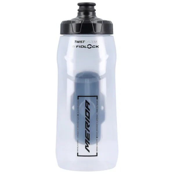 Фляга з коннектором MERIDA/FIDLOCK Transparent, Glossy Black 620 ccm Bottle with connector