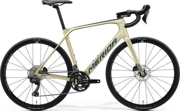 Велосипед MERIDA SCULTURA ENDURANCE GR 5000 silk champagne (black/blue) 2024