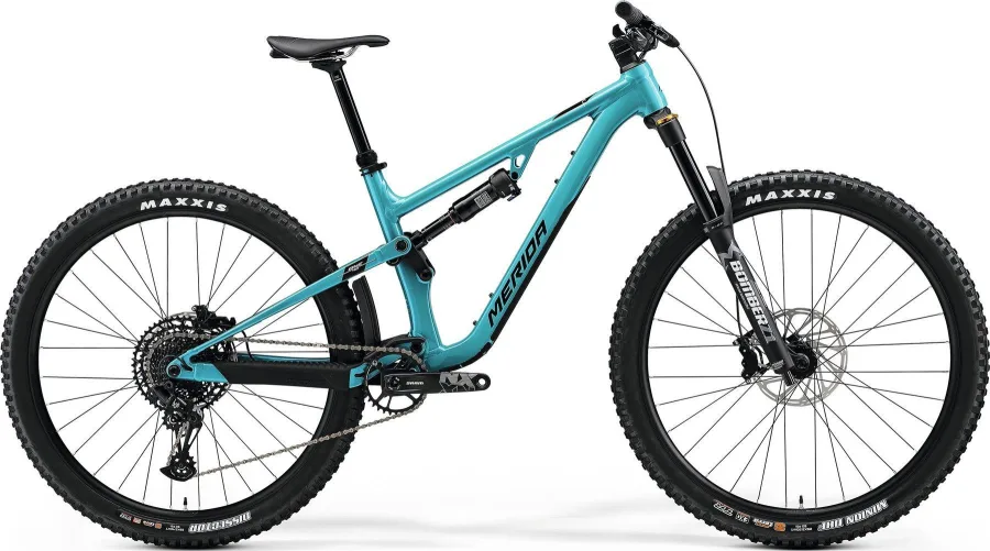 Велосипед MERIDA ONE-FORTY 700 2024 metallic teal (black)