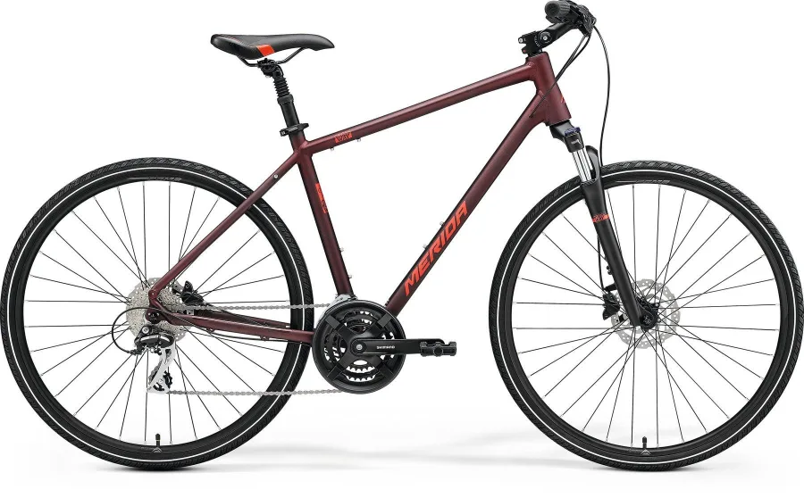 Велосипед MERIDA CROSSWAY 20 2023 matt burgundy