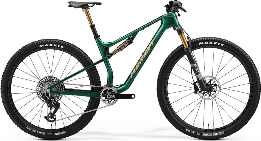 Велосипед MERIDA NINETY-SIX RC 10K 2024 evergreen (black/gold)