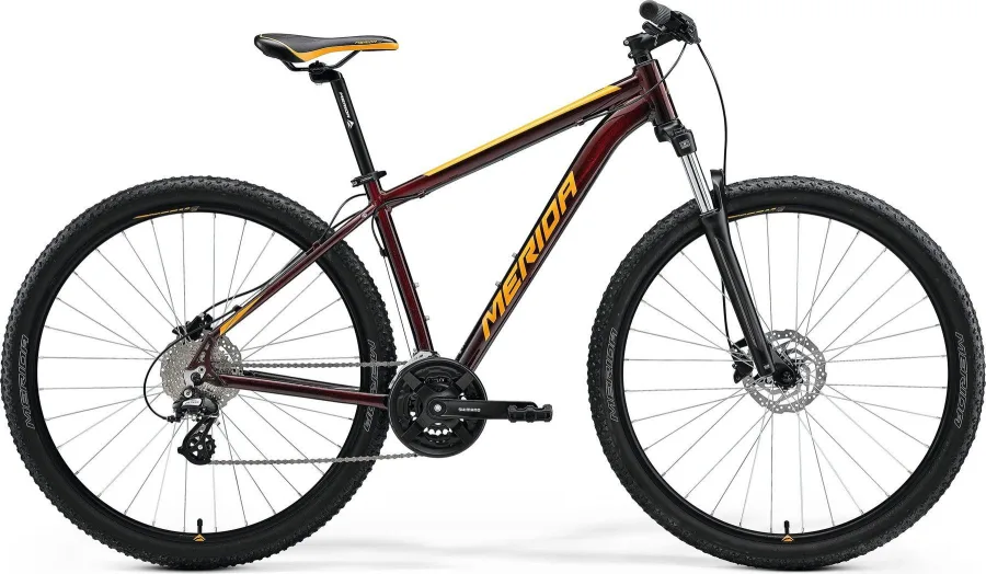 Велосипед MERIDA BIG.NINE 15 2024 burgundy red (orange)