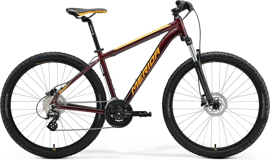 Велосипед MERIDA BIG.SEVEN 15 2024 burgundy red (orange)