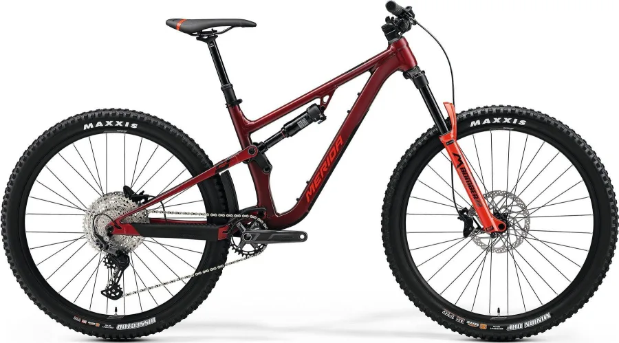 Велосипед MERIDA ONE-FORTY 500 2024 silk dark strawberry (red/blk)