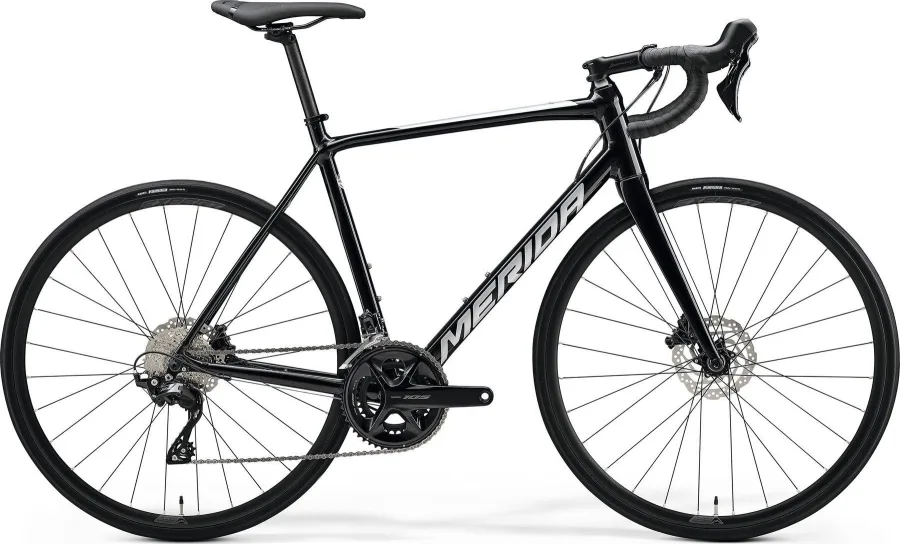 Велосипед MERIDA SCULTURA 400 2024 metallic black (silver)