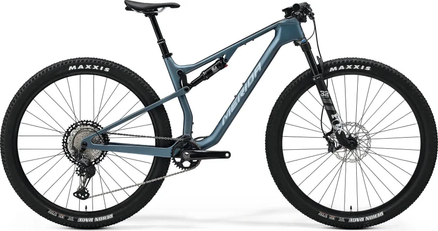 Велосипед MERIDA NINETY-SIX RC XT 2024 silk steel blue (black/silver)
