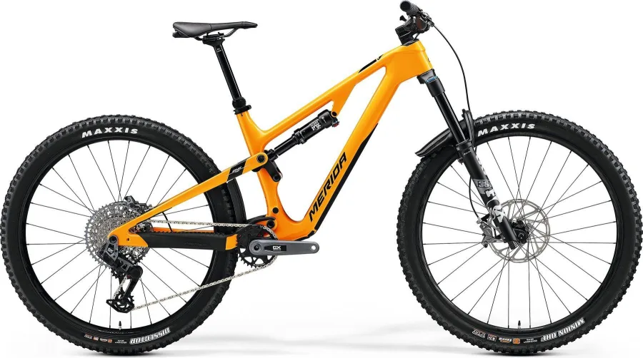 Велосипед MERIDA ONE-FORTY 8000 2024 orange (black/silver)