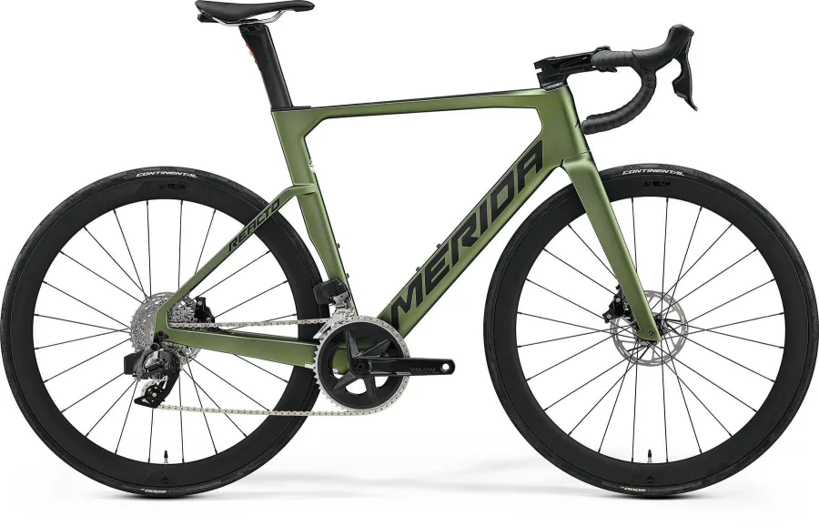 Велосипед MERIDA REACTO 7000 2023 silk fog green/black
