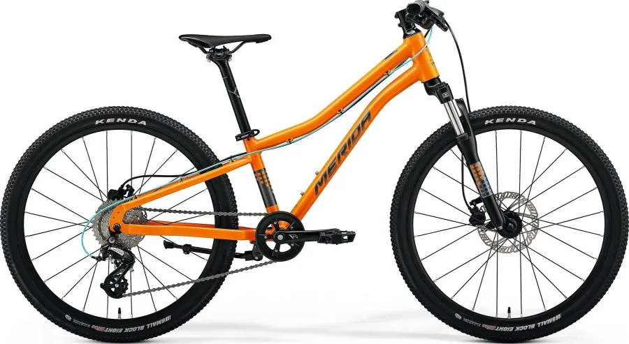 Велосипед MERIDA MATTS J.24 2024 silk orange (steel blue/gry)